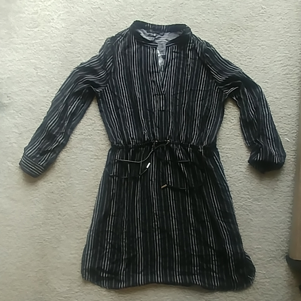 V-Neck Shirt Dress